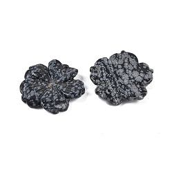 Natural Snowflake Obsidian Carved Pendants&nbsp;G-B097-01A-10