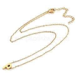 Ion Plating(IP) 304 Stainless Steel Pendant Necklaces&nbsp;NJEW-R050-01G-16