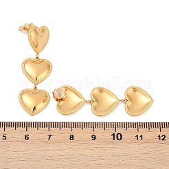 304 Stainless Steel Heart Stud Earrings&nbsp;EJEW-Z096-02G