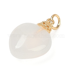 Natural White Agate Pendants&nbsp;LS-KK-Z094-04G-01