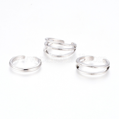 Brass Cuff Toe Rings&nbsp;RJEW-G100-05P-1