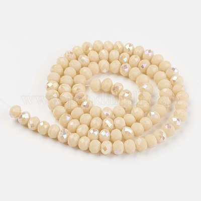 Electroplate Opaque Solid Color Glass Beads Strands&nbsp;EGLA-A034-P3mm-L14-1