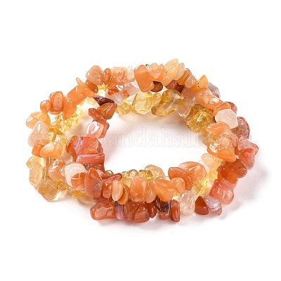 Chips Natural Mixed Stone Stretch Bracelets&nbsp;BJEW-JB05644-1