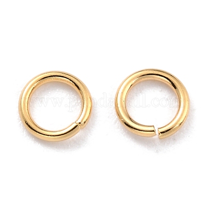 Rack Plating Brass Open Jump Rings&nbsp;KK-O139-18T-G-1
