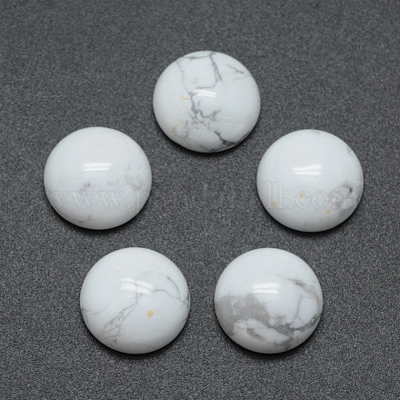 Natural Howlite Cabochons&nbsp;G-P393-R32-12mm-1