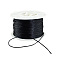 Nylon Satin Rattail Cords, Beading Threads for Bracelet Jewelry Making Chinese Knot Macrame Craft, Black, 1mm, 100yards/roll