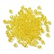 Transparent Glass Beads, Faceted, Bicone, Yellow, 3.5x3.5x3mm, Hole: 0.8mm, 720pcs/bag.