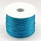 Nylon Satin Rattail Cords, Beading Threads for Bracelet Jewelry Making Chinese Knot Macrame Craft, Dodger Blue, 1.0mm, about 76.55 yards(70m)/roll