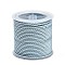 11M Polyester Braided Cord with Cotton Core & Metallic Thread, Light Cyan, 2.5mm, about 10.0465 Yards(11m)/Roll