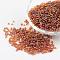 Round Transparent Colors Rainbow Glass Seed Beads, Dark Goldenrod, 12/0, 2mm, Hole: 1mm, about 3306pcs/50g