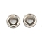 CCB Plastic Spacer Beads, Disc, Platinum, 6.5x2.5mm, Hole: 2.5mm