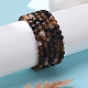 Natural Banded Agate/Striped Agate Bead Stretch Bracelets&nbsp;BJEW-K212-A-003-4