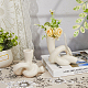 2Pcs 2 Styles Ceramic Candle Holder&nbsp;AJEW-FH0004-10-5