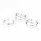 Brass Cuff Toe Rings&nbsp;RJEW-G100-05P-1
