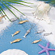 8Pcs 4 Colors Brass Pendants&nbsp;KK-ME0003-46B-5