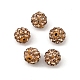 Polymer Clay Rhinestone Beads&nbsp;RB-H284-6MM-Half-246-3