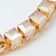 Electorplated Glass Beads&nbsp;EGLA-E006-3H-1