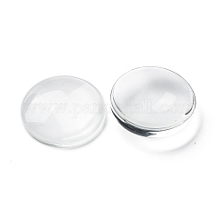 Transparent Glass Cabochons, Clear Dome Cabochon for Cameo Photo Pendant Jewelry Making, Clear, 29.5~30x6.5mm