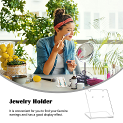 10Pcs Organic Glass Earring Displays&nbsp;EDIS-PH0001-11A