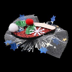 Chistmas Theme Felt & Gauze Alligator Hair Clips&nbsp;PHAR-F019-10