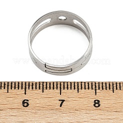 Blank 316L Surgical Stainless Steel  Finger Ring Bands&nbsp;STAS-C125-03P