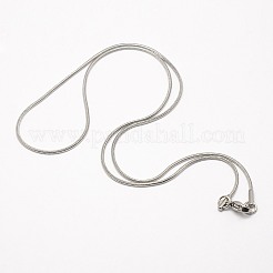 Tarnish Resistant Trendy Men's 304 Stainless Steel Snake Chain Necklaces&nbsp;NJEW-M065-B-01