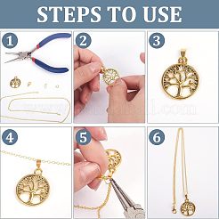 400Pcs 4 Style Brass Snap on Bails&nbsp;KK-FH0003-47