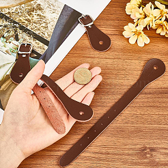 4Pcs Alloy Leather Shoelace Bands&nbsp;FIND-GF0009-28B