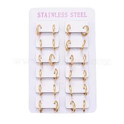 304 Stainless Steel Huggie Hoop Earrings&nbsp;EJEW-L252-043A-G