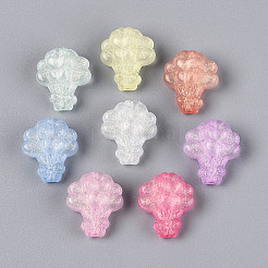 Luminous Frosted Transparent Acrylic Beads&nbsp;TACR-T029-22M