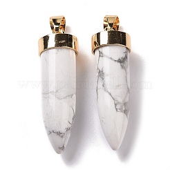 Natural & Synthetic Mixed Gemstone Pointed Pendants&nbsp;G-C023-12