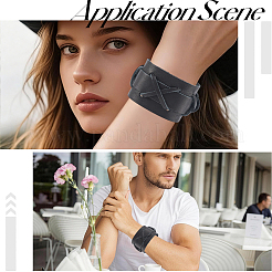 3Pcs 3 Styles Imitation Leather Cord Bracelets for Men&nbsp;BJEW-CL0001-54A