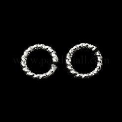 Brass Twisted Open Jump Rings&nbsp;KK-O143-29S