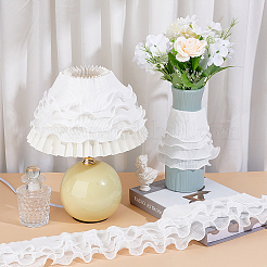 3 Yards Polyester Layered Pleated Lace Ribbon&nbsp;OCOR-UN0001-05