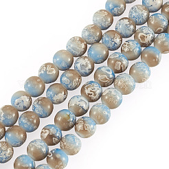1 Strand Baking Paint Glass Beads Strands&nbsp;DGLA-TADJ0001-02C
