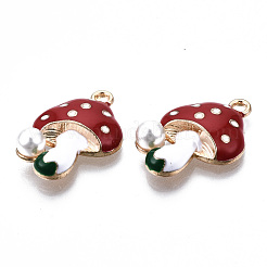 Eco-Friendly Alloy Enamel Pendants&nbsp;X-ENAM-Q437-045-NR