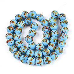 Handmade Lampwork Beads Strands&nbsp;LAMP-N028-05E