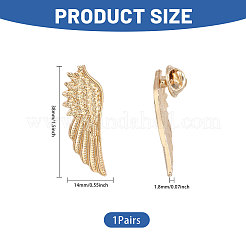 1 Pair Wing Alloy Brooches&nbsp;JEWB-CA0001-81