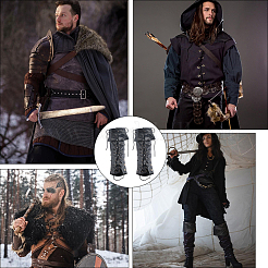 Medieval Imitation Leather Pirate Boot Covers&nbsp;AJEW-WH20097-008