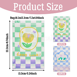 20Pcs 2 Colors Rectangle PET Resealable Packaging Bags&nbsp;ABAG-TA0001-33B