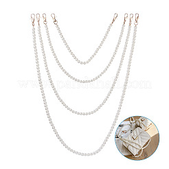 8Pcs 8 Styles White Acrylic Round Beads Bag Handles&nbsp;FIND-TA0001-40