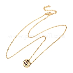 Brass Pave Cubic Zirconia Birth Stone Constellation Pendant Cable Chain Necklaces&nbsp;LS-NJEW-D334-01G-02
