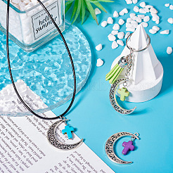 16Pcs 8 Colors Dyed Synthetic Turquoise Pendants&nbsp;FIND-TA0004-37