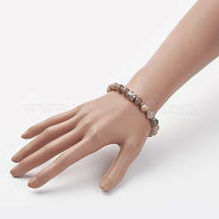 Natural Multi-Moonstone Stretch Bracelets&nbsp;BJEW-JB02815-01