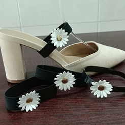 3 Pairs 3 Styles Flower Polyester with Iron Shoelace for High Heels&nbsp;FIND-DJ0001-87