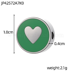 304 Stainless Steel Enamel Pendants&nbsp;STAS-OY011-02G