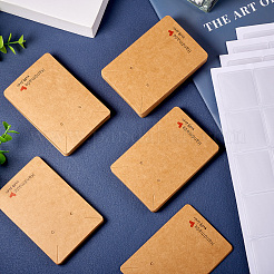 100Pcs Ractangle Kraft Paper Necklace Earring Display Cards&nbsp;AJEW-TA0001-26A