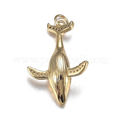 Brass Micro Clear Cubic Zirconia Pendants&nbsp;X-ZIRC-F120-072G