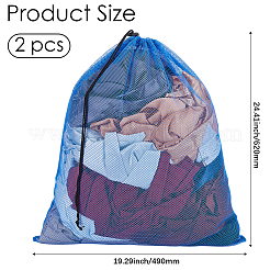 2Pcs Polyester Drawstring Clothing Storage Bags&nbsp;ABAG-GF0001-49C