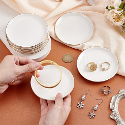 Porcelain Trinket Dishes&nbsp;AJEW-WH0609-511A